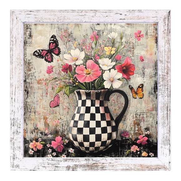 Hand Crafted Other - Spring Bouquet Wall Art